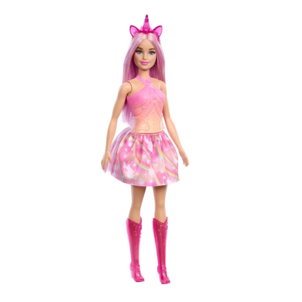 🆕 Barbie Unicorn Doll with Pink Fantasy Hair